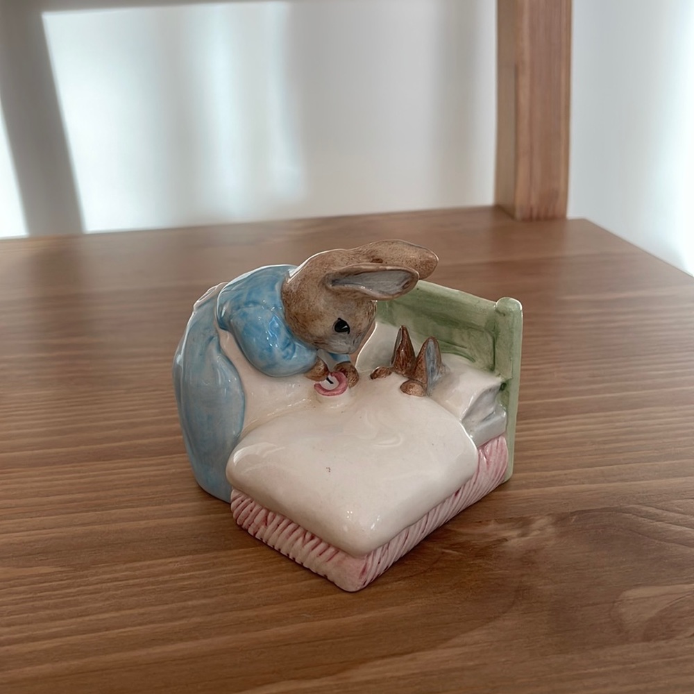 Vintage 1994 Royal Albert Peter In Bed Figurine